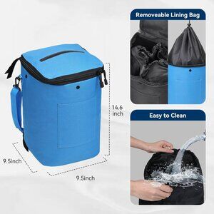 Portable Boat Trash Bag, Reusable Garbage Bag, Easy to Install & Clean, 3.96 Gal